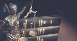 Lady justice and legal books